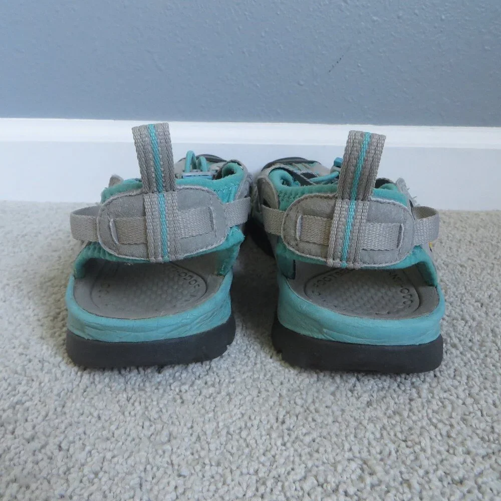 Keen Whisper Womens Waterproof Sandals Size 9.5 Gray/Peacock Green(or teal?) - Picture 4 of 11